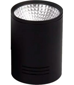 PLAFONIERA LED 10W TONDA NERA - Led Shop Europe