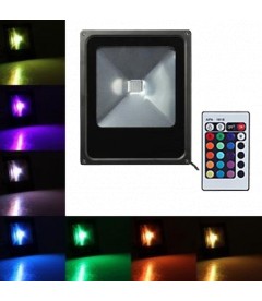 PROIETTORE LED 10W RGB +RADIOCOMANDO - Led Shop Europe